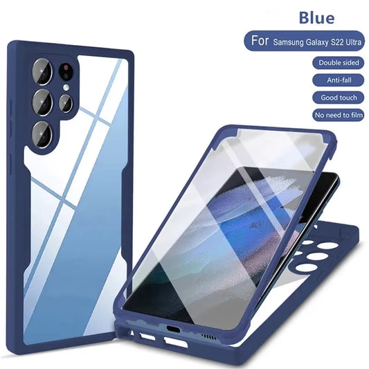 360 Full Cover Case for Samsung S25 Ultra S23 plus S21 S20 S25 Edge Funda for Samsung S24 Ultra S25 Screen Protector Phone Cover