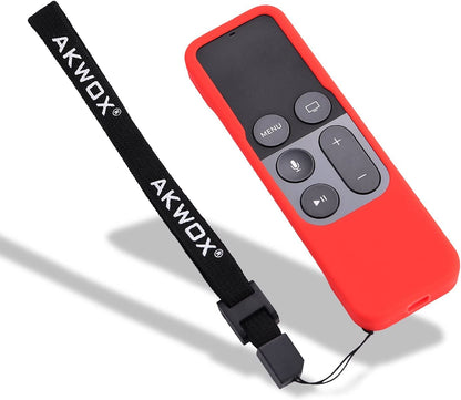 Apple TV Siri Remote Case with Lanyard (Rose Red) - 4Th/5Th Gen