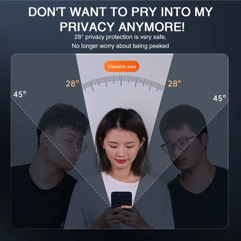 2PCS Full Cover anti Spy Screen Protector for  11 12 13 14 15 PRO MAX 6 7 8 plus XS X XR Tempered Glass Privacy