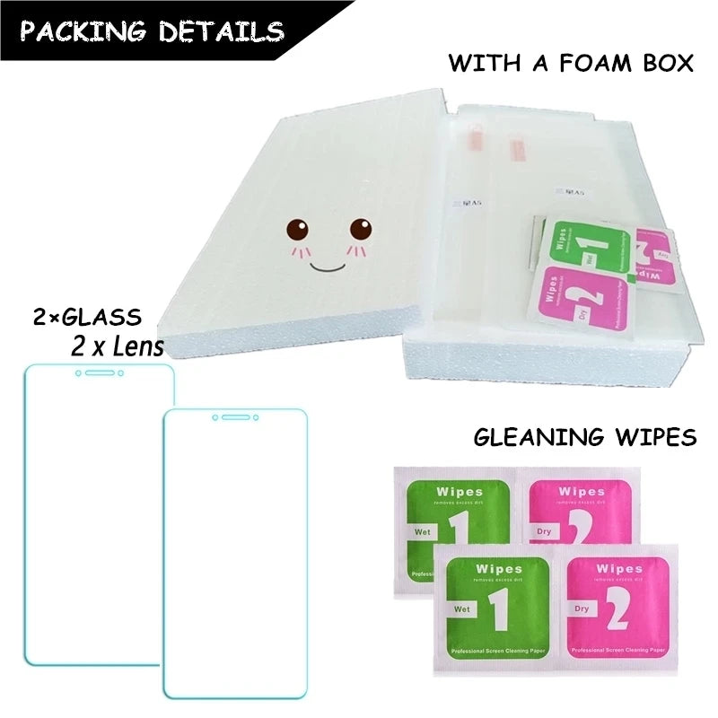 6In1 Glass for Redmi Note 13 Pro Full Cover Tempered Glass Redmi Note 13 Pro Screen Protector Phone Lens Film Redmi Note 13 Pro