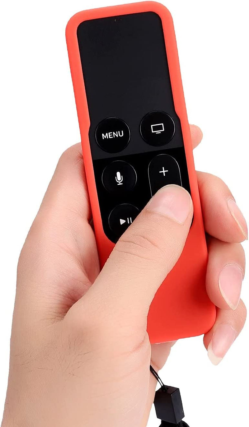Apple TV Siri Remote Case with Lanyard (Rose Red) - 4Th/5Th Gen